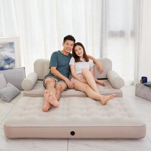 Solid Color Outdoor PVC Automatic <b>Inflatable</b> <b>Sofa</b> Modern Portable Foldable for Living Room Bedroom Hospital Application - Product Image 4