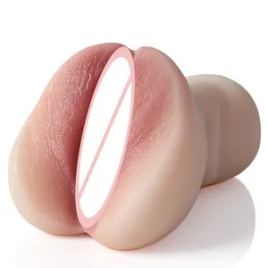 Volwassen Winkel Groothandel Mannelijke Masturbators Machine Realistische Getextureerde Vagina Elastische Zak Kutje Voor Mannen Seks