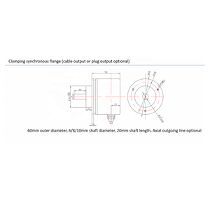 Codificador Absoluto RS485 Modbus RTU CANopen Canbus con Abrazadera de Sincronización y Brida de 58mm de Diámetro HM58RS - Product Image 4