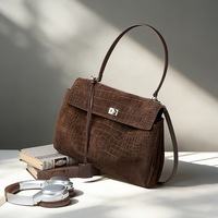 Nouveau Sac Fourre-tout Urbain Élégant Simplicité Urbaine en Cuir Véritable Motif Crocodile Design Spacieux Doublure Polyester Printemps 2026