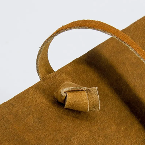 Handmade Leather Grimoire Journal Deckle Edge Paper <b>Book</b> of Shadows, Rustic Vintage Spell Notebook - Product Image 2