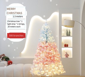 Décorations de Noël 2026 – Nouveauté transfrontalière – Lumières LED PVC haut de gamme de haute qualité, dégradé rose, blanc chaud - Product Image 6