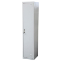 Armoire étroite en acier, casier de rangement métallique pour petite chambre, appartement compact, chambre de location