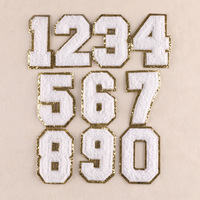 Offre Spéciale : Patchs Numériques Brodés 3D en Chenille, Lettres Personnalisées Colorées, à Coudre ou Thermocollants, avec Formes Fleur/Cœur pour Chapeaux