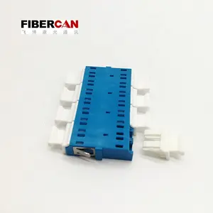 Adaptador de fibra óptica LC de 8 núcleos Acoplador de fibra óptica LC de 8 puertos para panel de conexión de fibra óptica en centro de datos