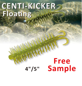 Fournisseur en gros Centi-kicker Leurre souple flottant 4" 5" en forme de centipède, ver segmenté en plastique pour la pêche au bar - Product Image 1