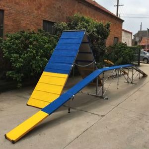 Profession elle 12FT Outdoor <span class=keywords><strong>Dog</strong></span> Walk Long-Ramp Log Bridge für <span class=keywords><strong>Agility</strong></span> Training Wasserdichte Funktion für Hunde wettbewerbe Parks Shows - Product Image 4
