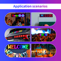 Voiture RVB Flexible USB Led Display App Control Signage Pixel Soft Advertising Screen Led Panel DIY Editor Bluetooth Led Light