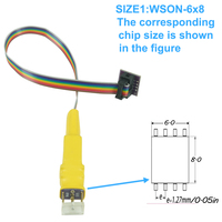 Câble de test SOIC8 SOP8 pour la programmation de circuits EEPROM 93CXX/25CXX/24CXX sur programmeur USB TL866 RT809F RT809H CH341A