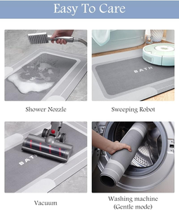 <span class=keywords><strong>Super</strong></span> absorbierende rutsch feste Bade matten Schnellt rockn ender und schmutz abweisender moderner Stil für den Innen-und Außenbereich für Schlafzimmer hotels - Product Image 6