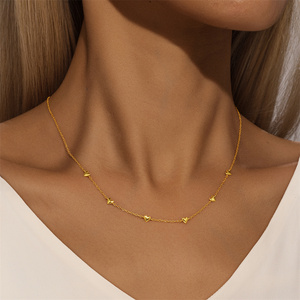 CANNER Ensemble Collier et Bracelet en Argent Sterling S925 avec Petits Cœurs Empilables, Style Simple et Tendance, Idéal pour un Cadeau - Product Image 6