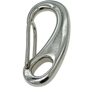 Stainless Steel Egg Shape Spring Gate Clip Snap Hook Lobster Claw SS304 SS316 Hook Quick Link Carabiner