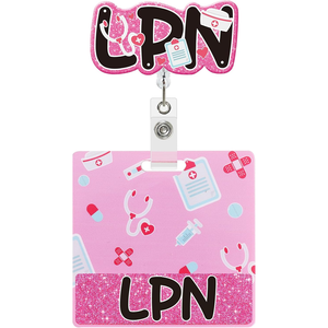Etichette di identificazione con nome acrilico con Glitter personalizzato porta carte stesson con Badge <span class=keywords><strong>infermiere</strong></span> RN ICU - Product Image 6