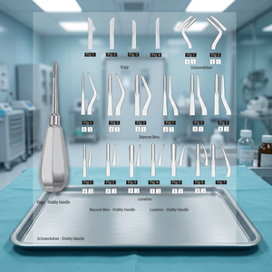 Suministros Médicos: Elevador Manual de Raíces Kopp con Mango Corto de Acero Inoxidable, Instrumentos Quirúrgicos Dentales para Venta en Línea - Product Image 2