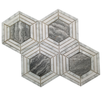 Matériau de meilleure qualité pour le sol et le prix offre mosaïque pierre marbre mosaïque Jet d'eau mosaïque carrelage