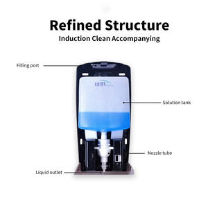 Distributeur automatique de savon sans contact YEETE, grande capacité, étanche, à fixer au mur, avec indicateur LED, pour la cuisine, la salle de bain, l'hygiène des <span class=keywords><strong>mains</strong></span> - Product Image 4