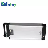CNNTNY baterai sepeda listrik 36V 37V, baterai perak ikan 36v 10ah Lithium Ion untuk sepeda listrik