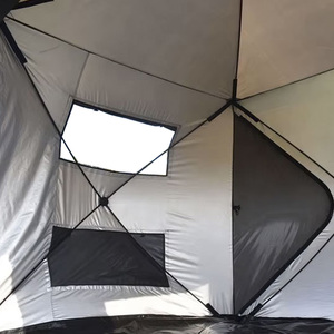 Tente de <span class=keywords><strong>camping</strong></span> portable à une seule couche pour voiture, tente de confidentialité avec fenêtre en PVC, tissu polyester, aluminium, fibre de verre, design pop-up, extérieur, 4 <span class=keywords><strong>personnes</strong></span> - Product Image 4