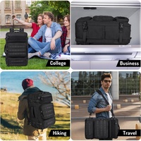 Sac à dos de voyage pour homme 40L avec port de charge USB, sac de voyage convertible résistant à l'eau et durable