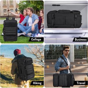 Mochila de Viaje para Hombre de 40L con Puerto de Carga USB, Resistente al Agua, Convertible en Bolsa de Lona - Product Image 5