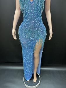 Mới lạ Y4545-C Trung Quốc bán buôn quần áo thời trang chính thức gowns Evening Dresses Dài Đính Cườm Tua sang trọng Dresses cho <span class=keywords><strong>prom</strong></span> phụ nữ - Product Image 3