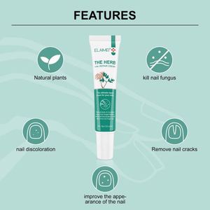 ELAIMEI Extrait d'herbes naturelles Soin des ongles des doigts et des orteils <span class=keywords><strong>Antifongique</strong></span> Nourrissant Traitement des champignons Crème réparatrice des cuticules - Product Image 5