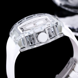 Montre sophistiquée transparente et lumineuse, montre de luxe pour les soirées formelles, les occasions professionnelles et les célébrations nocturnes, montre exquise - Product Image 3