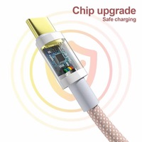 Câble USB C tressé à charge rapide, câble de données Type C pour iPhone, téléphone Android, appareil photo, ordinateur