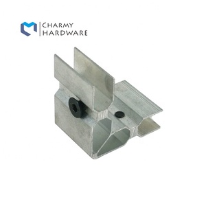 Conector de Herrajes para Ventanas y Puertas de Esquina de Perfil de Aluminio Moderno de Alta Calidad con Instalación de Tornillos <span class=keywords><strong>Charmy</strong></span> C001 para Ventana Corredera - Product Image 4