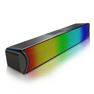 Hometheatre gaming soundbar RGB luce mini altoparlante bluetooth audio per la casa pesante basso TV computer sound bar BT fabbrica all'ingrosso