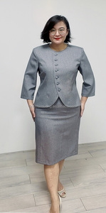 Elegant Ladies <b>Office</b> Wear Casual Dress Formal Suit Two Pieces Long Sleeve for Women - Product Image 2