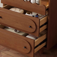 Coiffeuse vintage moderne en bois d'hévéa de style français avec commode intégrée, mobilier de chambre