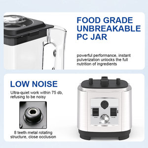 Frullatore Commerciale Professionale 8003FC per Smoothie, 2L, 1500W, 5+ Velocità, Mixer da <span class=keywords><strong>Cucina</strong></span> Multifunzione Insonorizzato - Product Image 4