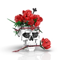 Kaiyu K96282 2026 Nuevo Modelo de Ensamblaje de Flor Roja MOC, Juguetes de Adorno para Entusiastas, Regalos Decorativos, 1065 Piezas, Juego de Bloques de Construcción