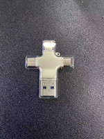 适用于iphone otg闪存驱动器的4合1otg usb，用于卡，pc的4合1 otg适配器，c型64gb