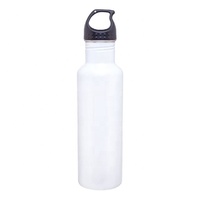 Bouteilles d'eau potable en aluminium de sublimation réutilisables à mur unique de vente en gros
