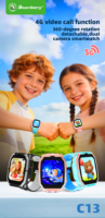 Montre connectée pour enfants C13 4G, vente en gros, GPS, SOS, Wifi, étanche, Android, SIM, horloge, appel, localisation, tracker, montre intelligente pour enfant