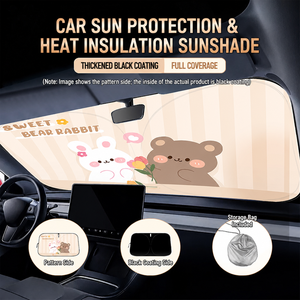 Parasol para Parabrisas <span class=keywords><strong>de</strong></span> Coche con Diseño <span class=keywords><strong>de</strong></span> Dibujos Animados, Aislamiento Térmico, Visera Solar - Product Image 3