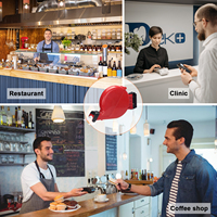 Distributeur de tickets de numérotation automatique avec rouleau de papier, 2000 tickets numérotés de 000 à 999 pour système de file d'attente dans les hôpitaux et les restaurants