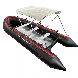 Tente de protection solaire Bimini à 4 arceaux en aluminium pour bateau gonflable, toile en aluminium, accessoires Bimini - Product Image 2