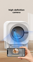 Bac à litière intelligent pour animaux de compagnie, nettoyage entièrement automatique des toilettes pour chats, purification du bac à litière entièrement fermé