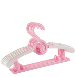 Perchas de Plástico Extensibles para Ropa de Niños, Uso Doméstico, Antideslizantes, con Gancho Metálico para Vestidos - Product Image 3
