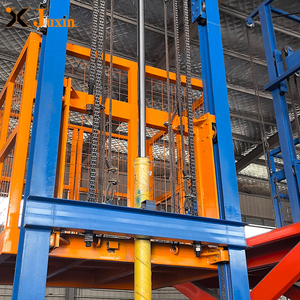Maßgefertigter Hydraulischer Lastenaufzug für Fabriklager Großer Führungsschienen-<span class=keywords><strong>Lift</strong></span> Lastenaufzug 5T Hydraulische Hebebühne - Product Image 1