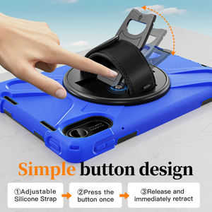 Fundas Sencillas con Botones para Tablet Redmi Pad <span class=keywords><strong>2</strong></span> 2025 de 11'', con Correa de Mano y Hombro, Soporte, Antigolpes, Resistentes y Protectoras - Product Image 2