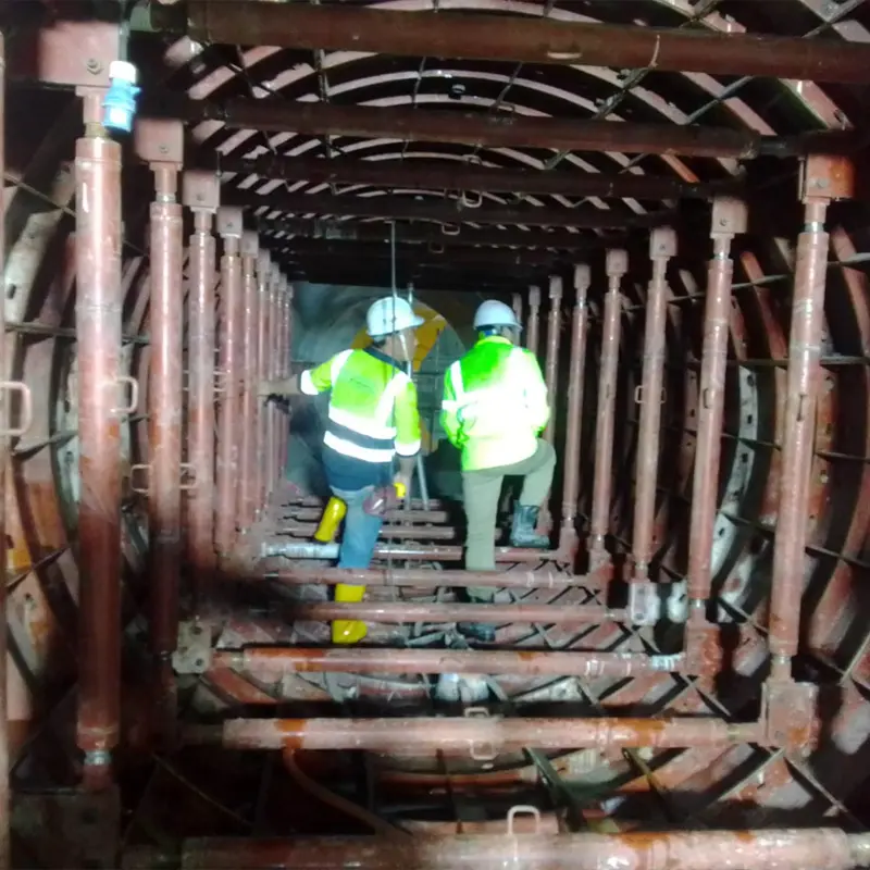 Stahls chalung für den Bau Hoch leistungs stahls tangen Vorgefertigte Stahl konstruktion Rahmen Metro Tunnel konstruktion