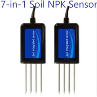 7 en 1 capteur intégré au sol EC pH NPK capteur de température d'humidité du sol RS485 4-20mA 0-5V 0-10V