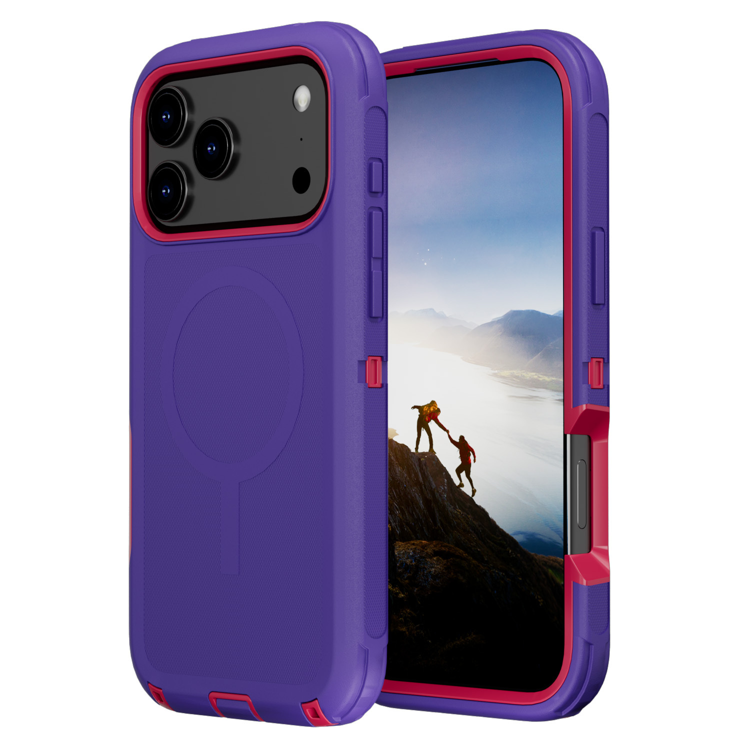 Wholesale Phone Accessories Mobile Cover Cellphone Case Defender Phone Protector with Clip for iPhone 17 18 Pro Max · image 2