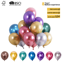 Ballons en latex de couleur métallique de 12 pouces, 2,8 g, de la marque Nicro Original Factory, pour la décoration de fêtes et d'anniversaires.