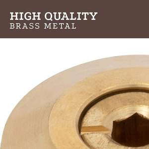 สมอบกยึดผ้าคลุมสระว่ายน้ำ Swimcare Brass ขนาด 9/16 x 12 เกลียว 1.50 OD พร้อมปลอกคอ สำหรับงานหนัก พร้อมสกรู - Product Image 3