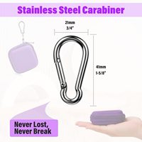 Étui carré pour écouteurs, étanche et portable